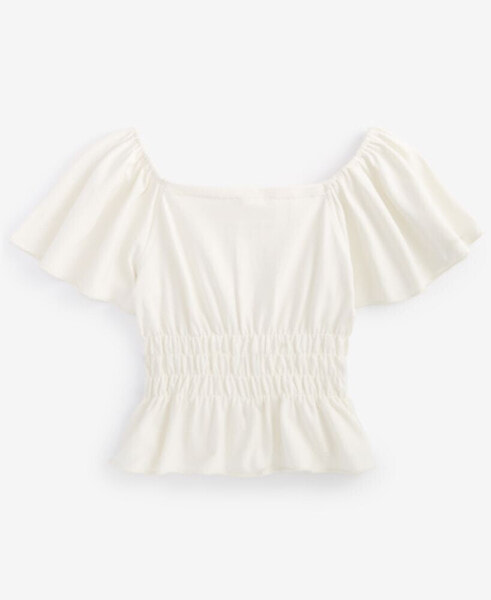 Big Girls Flutter Sleeve Top