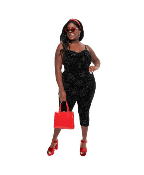 Plus Size 1950s Cropped Jumpsuit