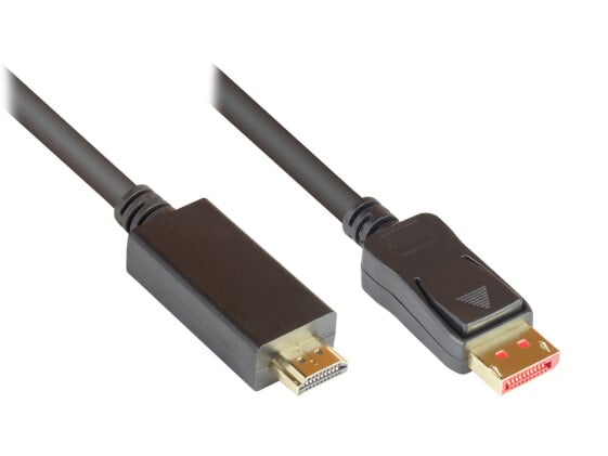 Alcasa DP14-HDMI1 видео кабель адаптер 1 m DisplayPort HDMI Черный