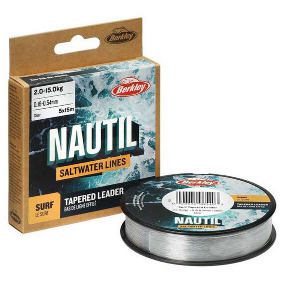 BERKLEY Nautil Surf 15 m Tapered Leader