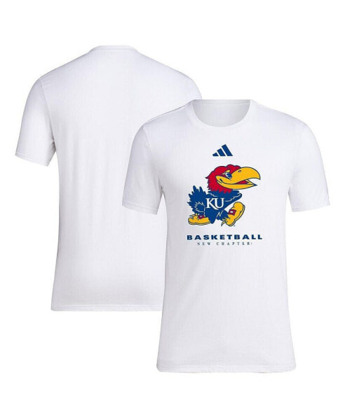 Men's White Kansas Jayhawks On Court Fresh T-shirt