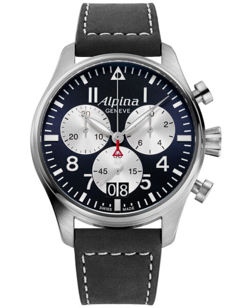 Часы Alpina Startimer Pilot Black 44mm