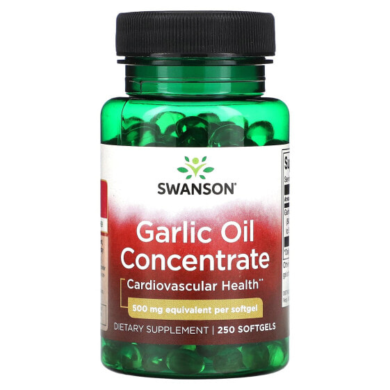 Swanson, Концентрат чесночного масла, 500 мг, 250 мягких таблеток