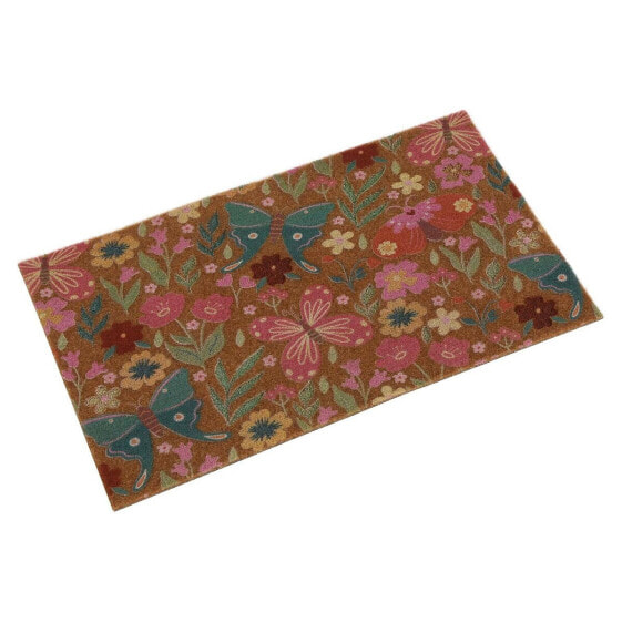 Doormat Versa Flowers Coconut Fibre 40 x 2 x 70 cm