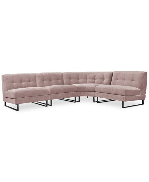 Kathya 157" 4-Pc. Fabric Modular Sectional, Created for Macy's