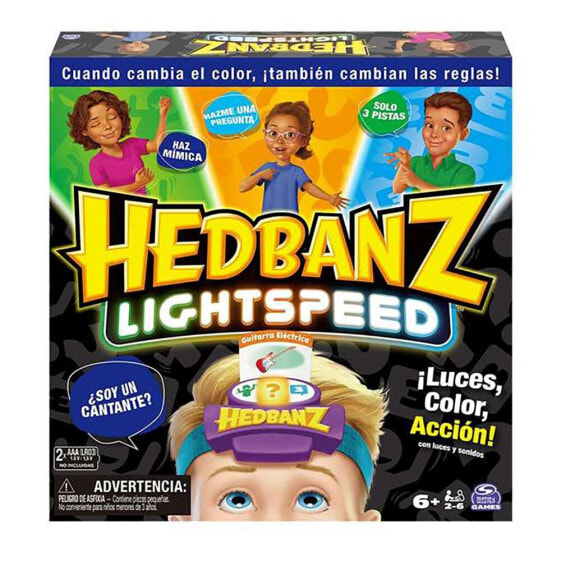 Игра настольная для компании Spin Master Hedbanz Lightspeed 26,67x26,67x5,08 см