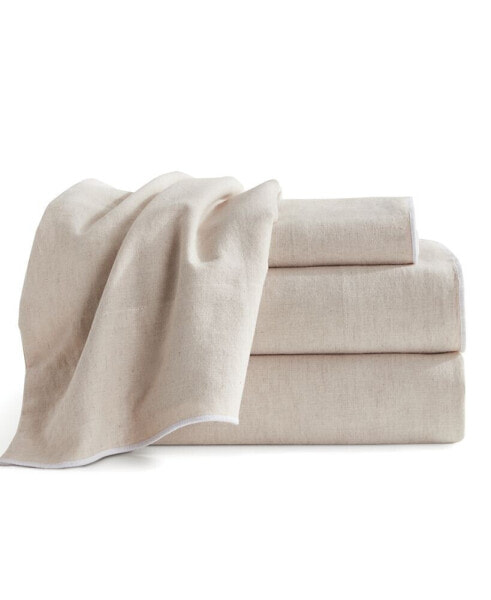 Pure Washed Linen Cotton 4-Pc. Sheet Set, California King