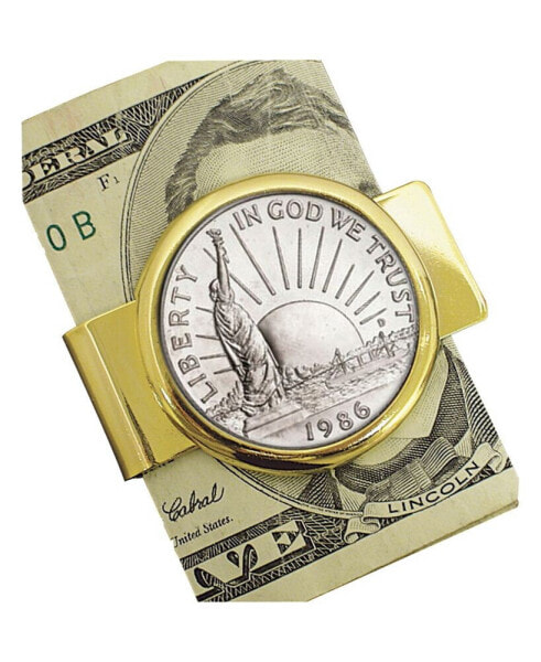 Кошелек American Coin Treasures мужской с монетой 1986 года "Статуя Свободы" в металлическом зажиме для денег и ювелирных изделий.