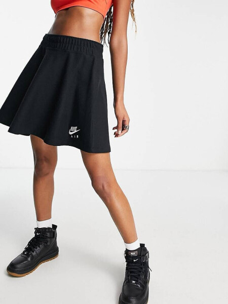 Nike Air pique skirt in black