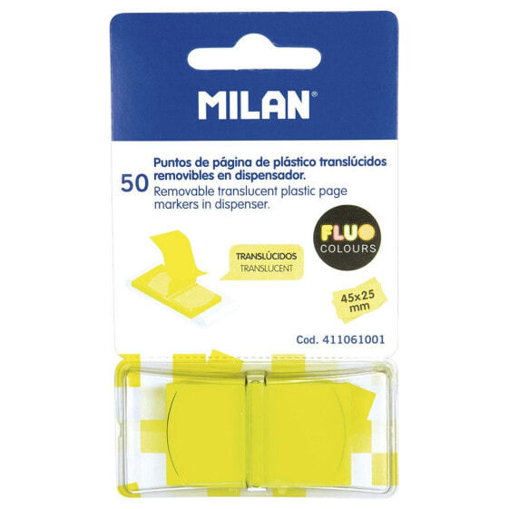 MILAN Dispenser 50 Translucent Page Markers