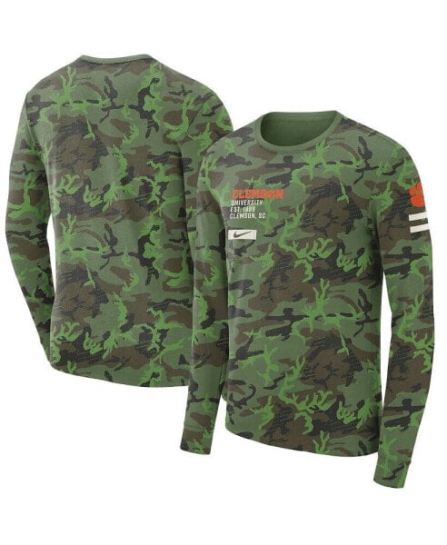 Men's Camo Clemson Tigers Military-Inspired Long Sleeve T-shirt