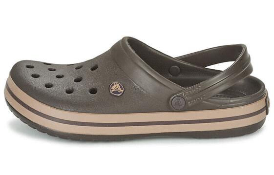 Спортивные сандалии Crocs Crocband в стиле пляжного отдыха, коричневые 11016-22Y