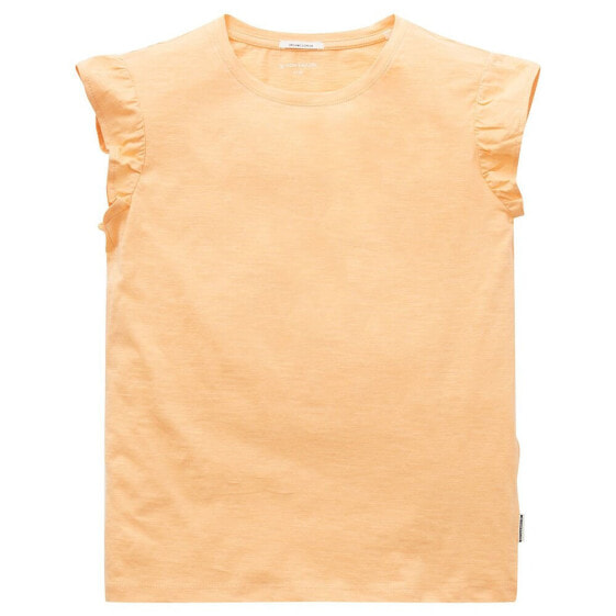 TOM TAILOR 1031380 Ruffled Sleeve short sleeve T-shirt