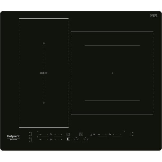 HOTPOINT HB2760BNE - Induktionskochfeld - 3 Zonen - 7200 W insgesamt - L 59 cmX T 51 cm - Schwarz