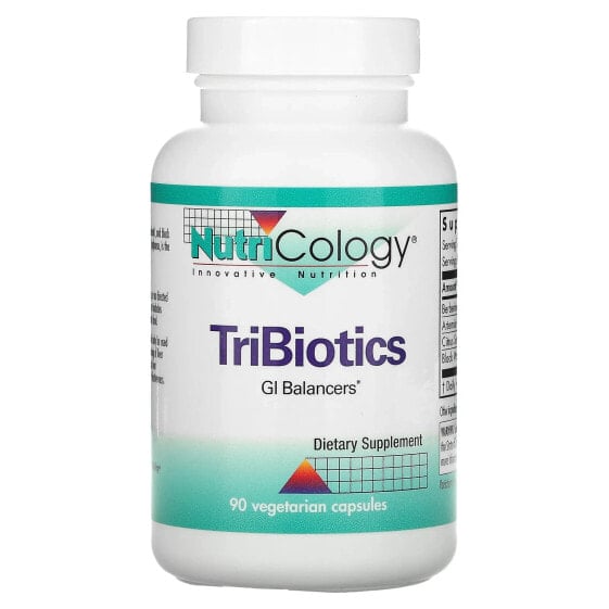 Пробиотики Nutricology TriBiotics, 90 капсул для вегетарианцев