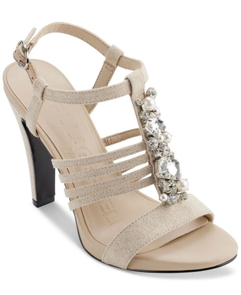 Cicely Strappy Embellished Dress Sandals