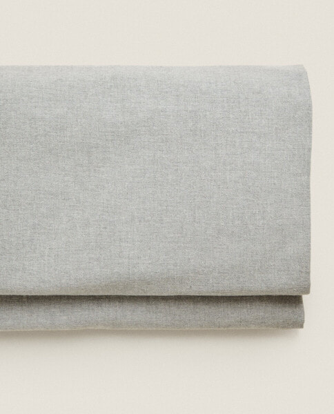 Grey flannel flat sheet