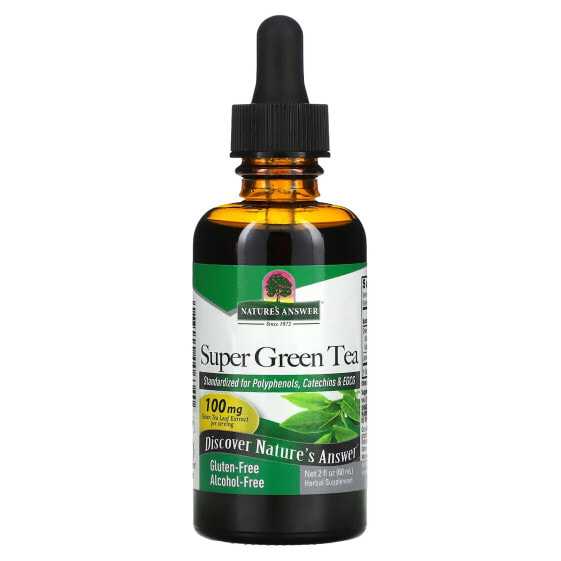 Super Green Tea, Alcohol-Free, 2 fl oz (60 ml)