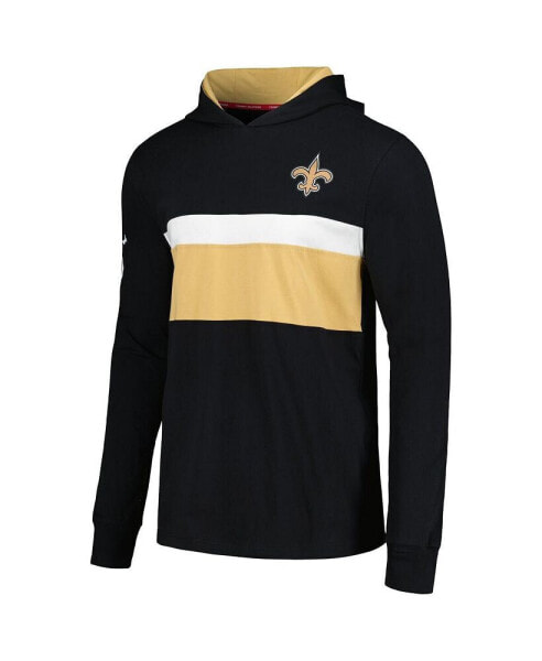 Men's Black New Orleans Saints Morgan Long Sleeve Hoodie T-shirt