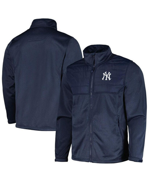 Men's Heather Navy New York Yankees Explorer Full-Zip Jacket