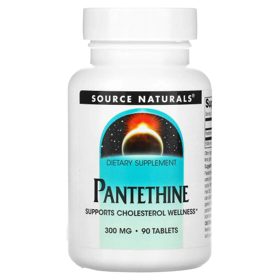 Витамин В Pantethine, 300 мг, 90 таблеток Source Naturals