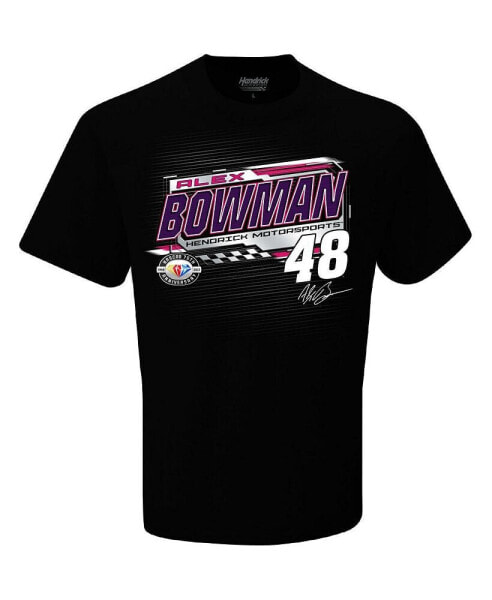 Men's Black Alex Bowman 2023 NASCAR Cup Series Schedule T-shirt