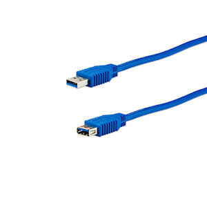 E&P CC 318/1 - 1.5 m - USB A - USB A - USB 3.2 Gen 1 (3.1 Gen 1) - Male/Female - Blue