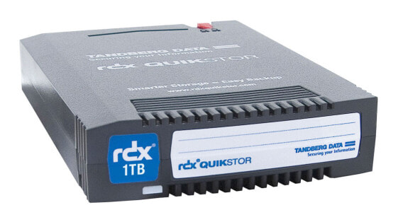 Overland-Tandberg RDX 1TB HDD Cartridge (single), RDX cartridge, RDX, 1 TB, 15 ms, Black, 550000 h