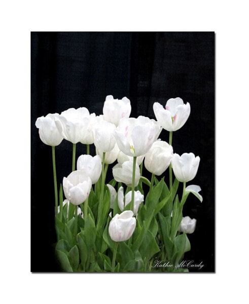 Холст с изображением "Белые тюльпаны" Trademark Global - 47" x 35"