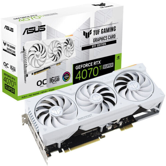 ASUS GeForce RTX 4070 Ti Super TUF O16G BTF White, 16384 MB GDDR6X