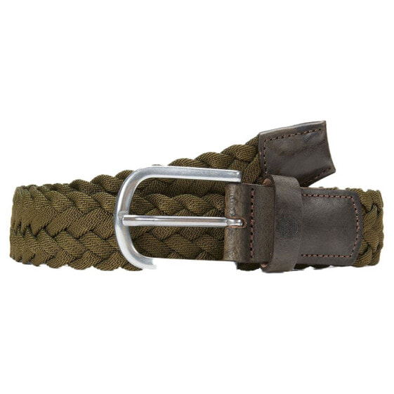 TIMBERLAND Braided Leather Details 35 mm Belt