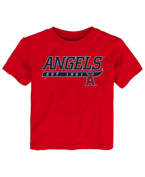 Футболка для младенцев OuterStuff Красная Футболка Los Angeles Angels Take The Lead