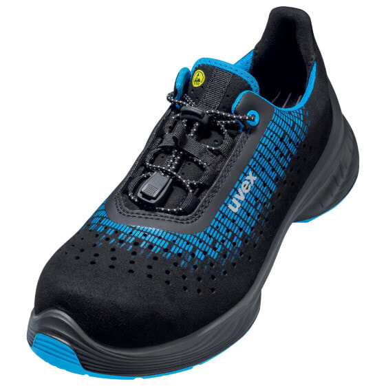 UVEX Arbeitsschutz 68299 - Unisex - Adult - Safety shoes - Black - Blue - S1 - ESD - SRC - Speed laces