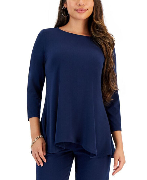 Petites 3/4-Sleeve Top, Created for Macy's