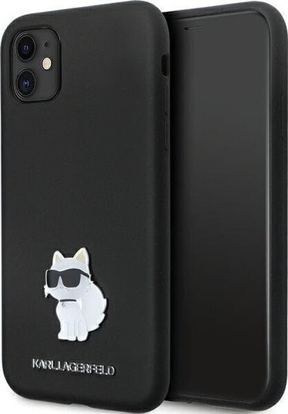 Karl Lagerfeld Karl Lagerfeld KLHCN61SMHCNPK iPhone 11 / Xr 6.1" czarny/black hardcase Silicone C Metal Pin