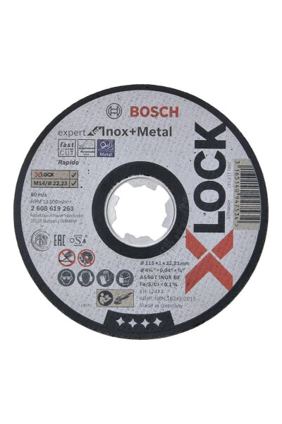 - X-lock - 115*1,0 Mm Expert Serisi Düz Inox (paslanmaz Çelik) Kesme Diski (taş) - Rapido