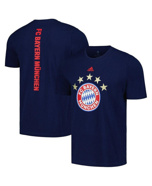 Men's Navy Bayern Munich Vertical Back T-shirt