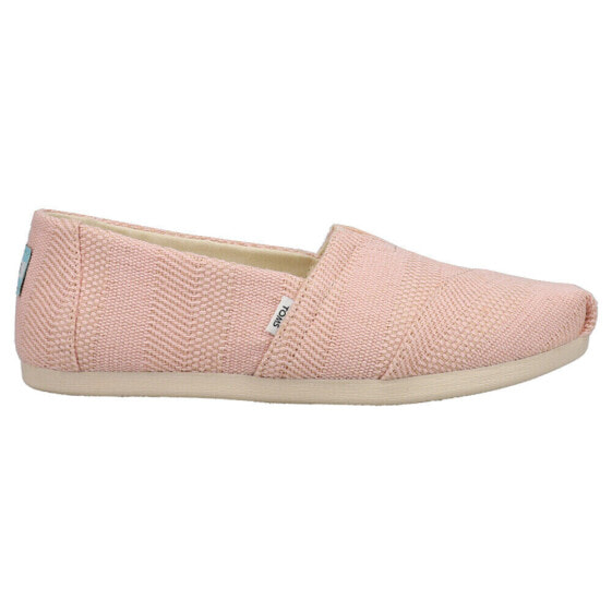 TOMS Alpargata Canvas Slip On Womens Pink Flats Casual 10018059T