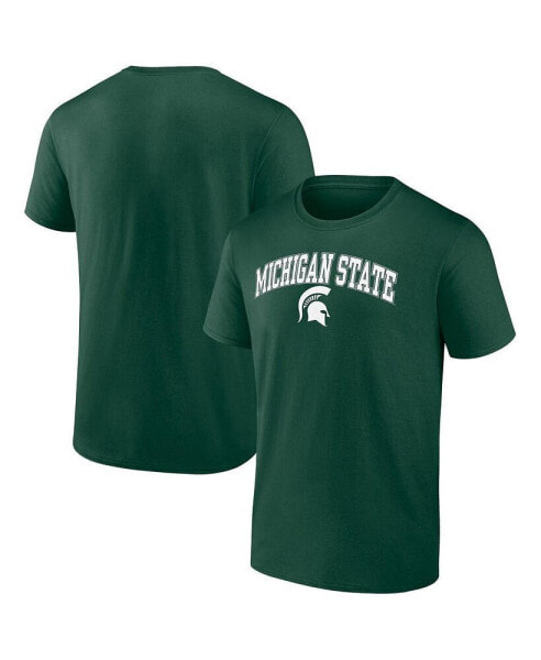 Men's Green Michigan State Spartans Campus T-shirt