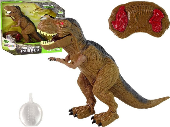 LeanToys Dinozaur Tyranozaur Rex Zdalnie Sterowany R/C z Parą Dźwięk