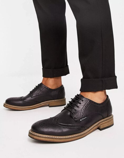 Ben Sherman smart brogues in black