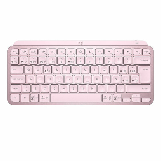 Клавиатура Logitech 920-010813 Розовый Испанская Qwerty