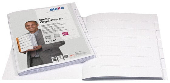 Biella Orga-File #1 - A4 - Carton - White - Portrait - 240 g/m² - 172 g