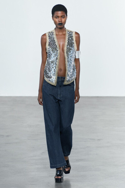 ZW COLLECTION SEQUINNED VEST