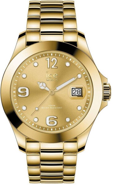 Ice-Watch - ICE steel Gold shiny - Women's wristwatch with metal strap - 016777 (Medium)