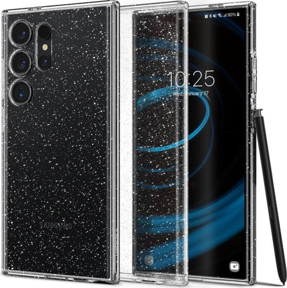 Spigen Etui Liquid Crystal Glitter, crystal quartz - Samsung Galaxy S24 Ultra