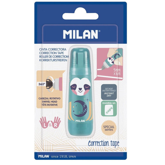 MILAN Blister Pack Cylindric Correction Tape 5x6 m Cuddles