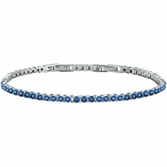 Tesori SAIW104 luxury silver tennis bracelet