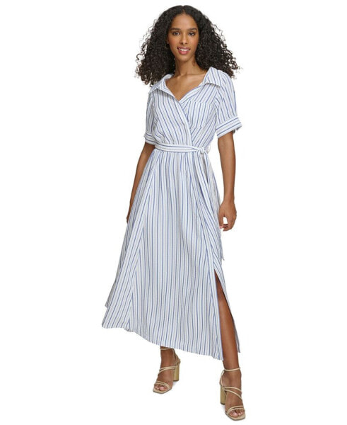 Women's Tie-Waist A-Line Dress