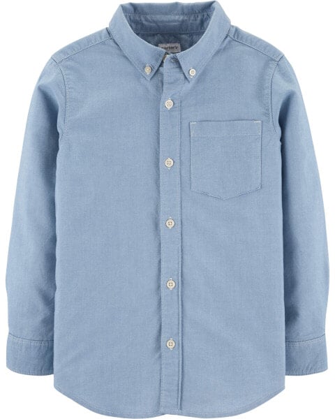 Kid Oxford Button-Front Shirt 6